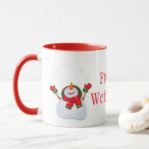 Mug Mug-Snowman-Frohliche Weihnachten de Noël