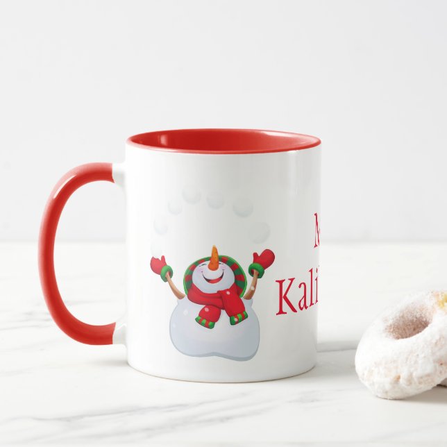 Mug Mug-Snowman-Noël-Mele Kalikimaka (Avec donut)