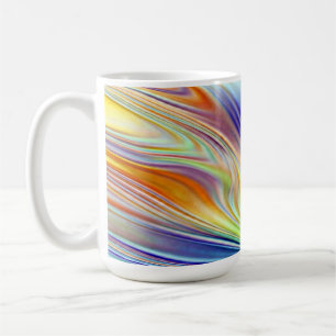 Mug Mug, un motif de lignes abstraites multicolores et