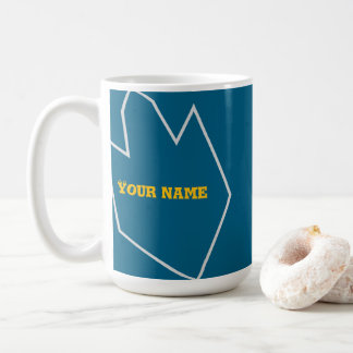 Mug Mugg with your Name and the color is aqua