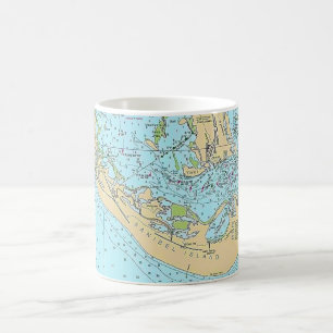 Mug Mugue carte nautique de Floride - Sanibel Captiva
