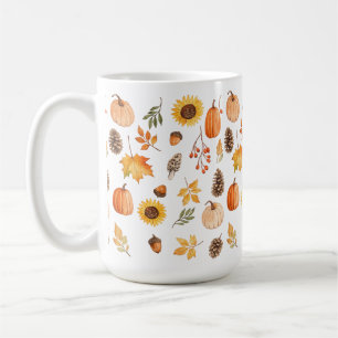 Mug Mugue de la nature d'automne, café d'automne, citr