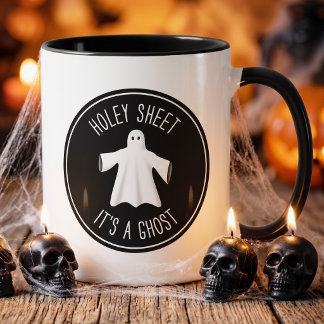 Mug Mugue drôle de jeu de mots pour Halloween - Feuill