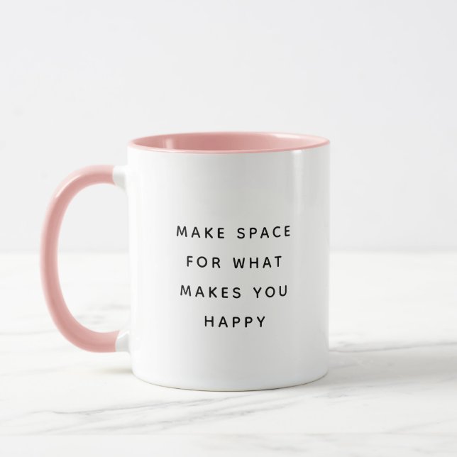 Mug Mugue Moderne Drôle à Deux Tons Make Space (Gauche)