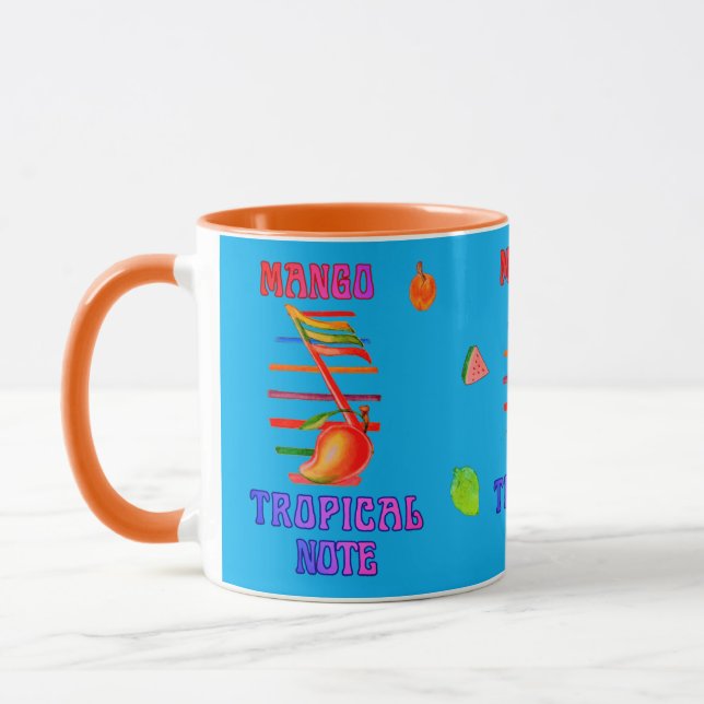 MUG MUGUE NOTE DE MUSIQUE MANGO CONÇU  (Gauche)