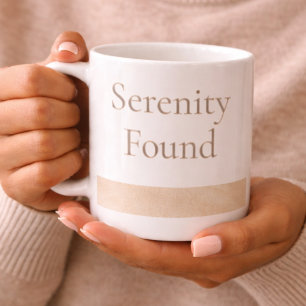 Mug Mugueuse Bande Sérénité Beige