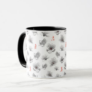 Mug Mulan "Loyal Brave True" Fleur et Motif de l'espri