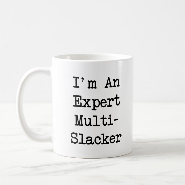 Mug multi-slacker expert - blanc (Gauche)