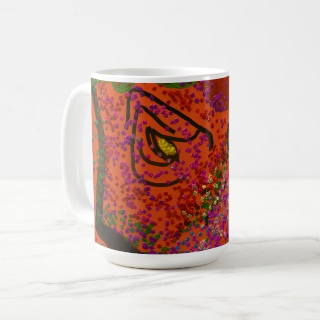 Mug Multicolored Fish Pattern  (Devant gauche)