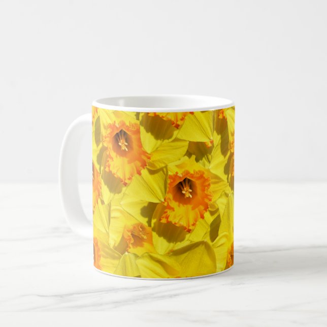 Mug Multiples Daffodils Médaille d'or Fleurs (Devant gauche)