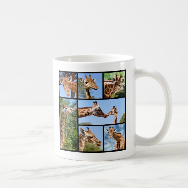 Mug Multiples photos de girafes (Droite)