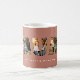 Mug Mum 3 photo moderne élégante terre cuite mère jour