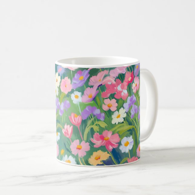 Mug muqueuse de routine matinale florale (Devant droit)