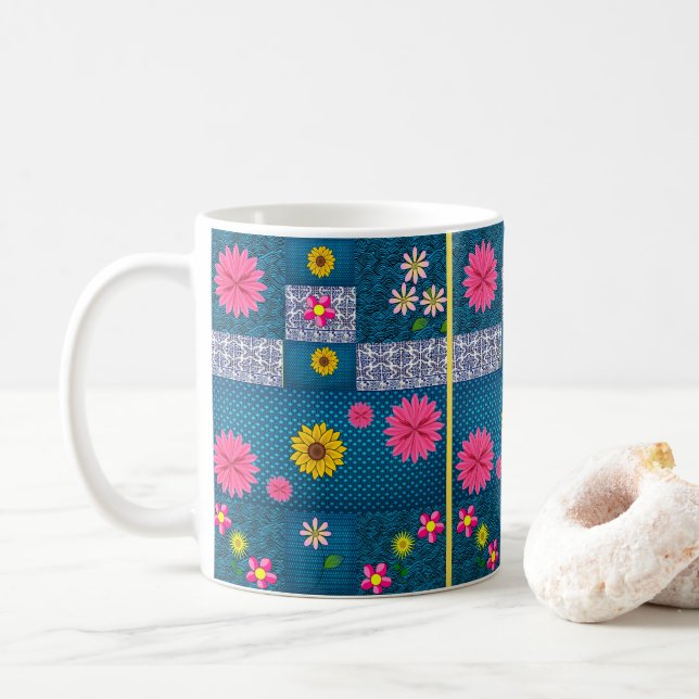 Mug muqueuse florale (Avec donut)