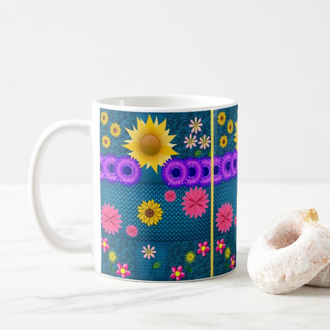 Mug muqueuse florale (Avec donut)