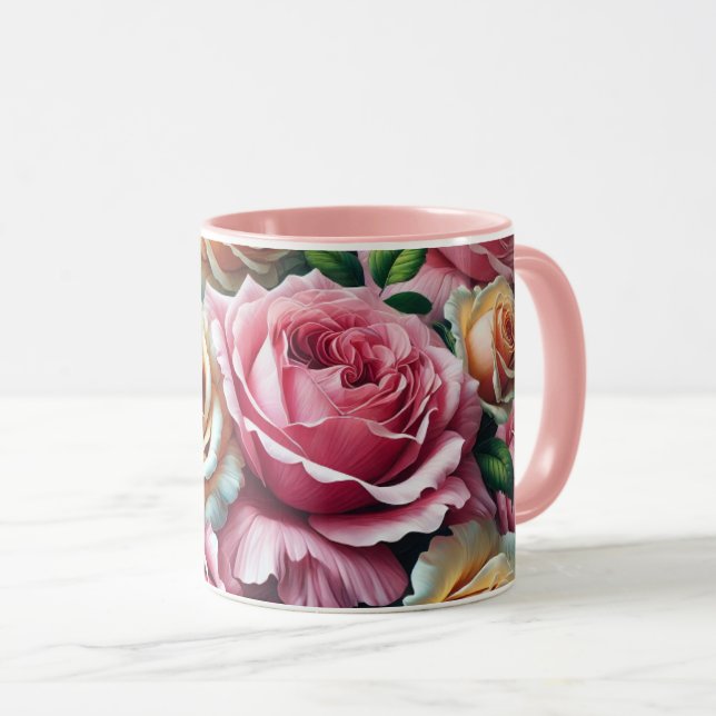 Mug muqueuse rose (Devant droit)