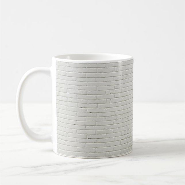 Mug Mur de briques blanches (Gauche)
