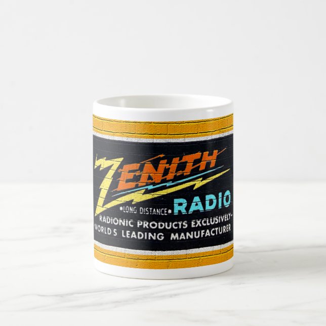 MUG MUR DE RADIO ZENITH DES ANNÉES 1940 ARTICULE (Centre)