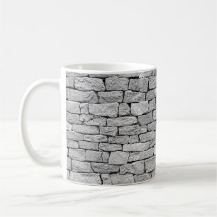Mug Mur en pierre grise, arrière - plan abstrait.