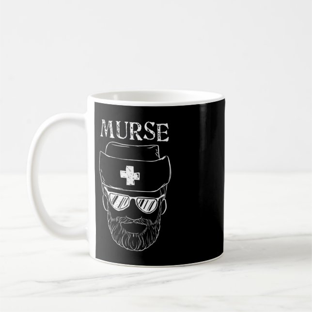 Mug Murse Nurse Man Funny Tshirt cadeau pour Homme Nur (Gauche)