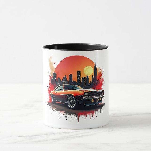 Mug Muscle Car Street Art Coffee Cup (Centre)