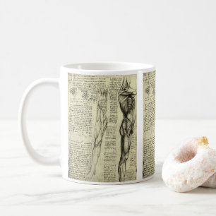Mug Muscles humains anatomiques de Léonard de Vinci