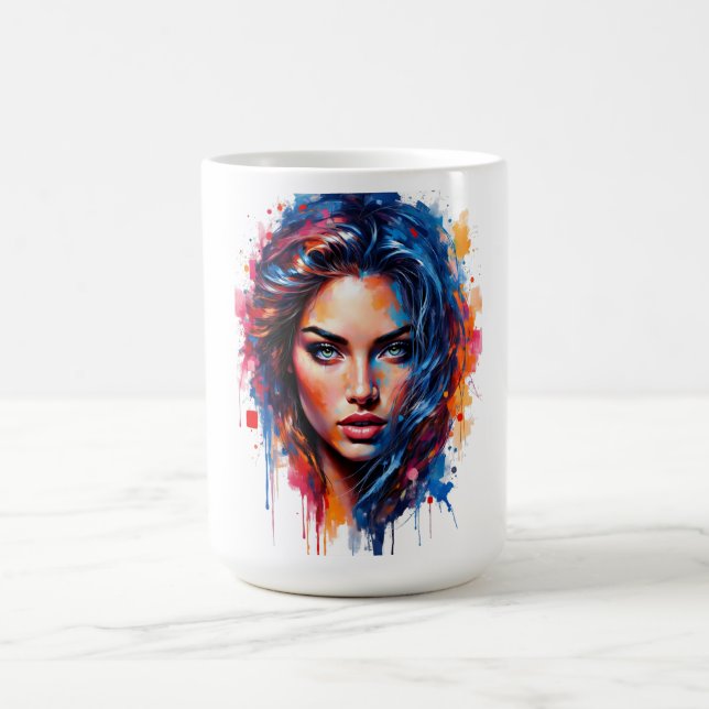Mug Muse Chromatique - Portrait De Splash Néon (Centre)