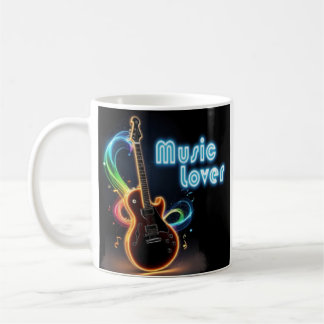 mug Music Lover guitar and hearts