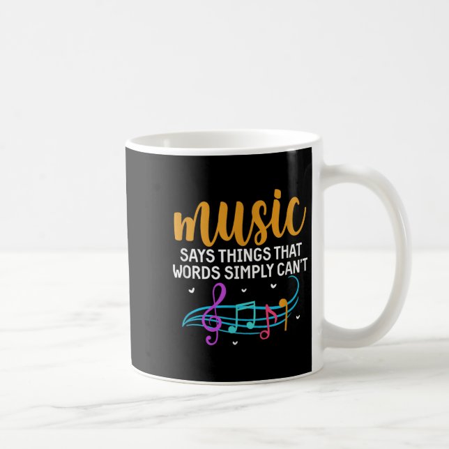Mug Music Says Things That Words Simply Can't Music No (Droite)