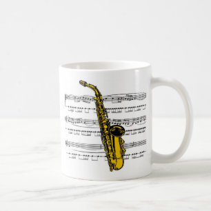 Mug Musical 13 B de saxophone