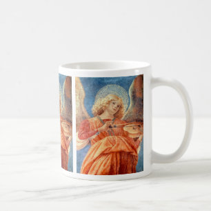 Mug Musical angel playing the violin fresco