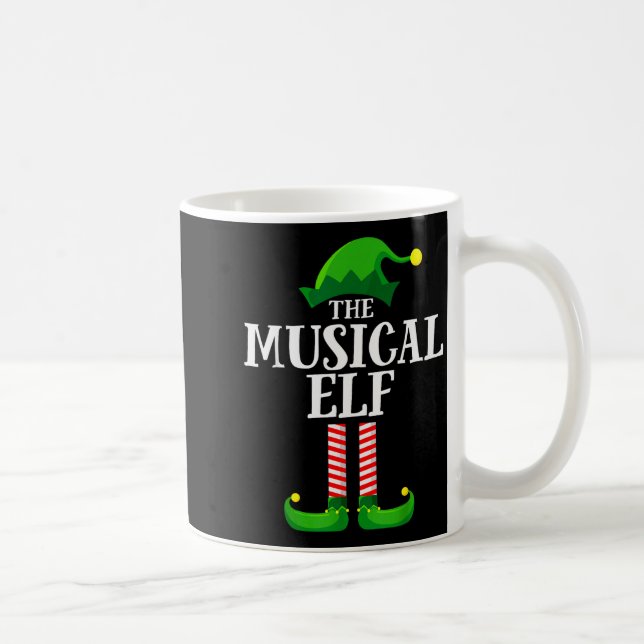 Mug Musical Elf Matching Family Group Christmas Party  (Droite)