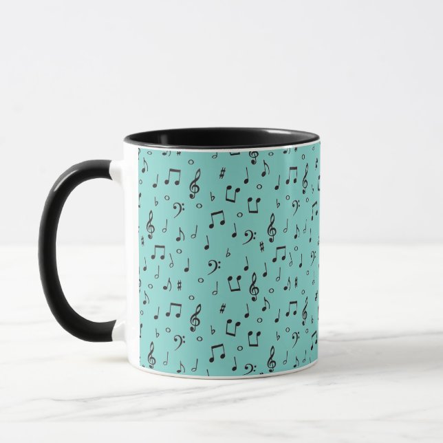 Mug Musical Noir  (Gauche)