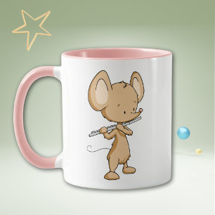 Mug Musicien Souris Mignonne Flûtiste Personnalisé