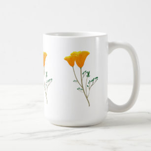 Mug Musique à coquelicots de Californie