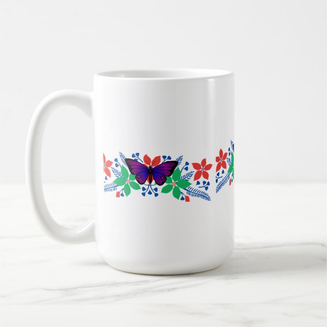 Mug Musique à fleurs (Gauche)