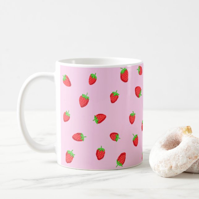 Mug Musique à la fraise (Avec donut)