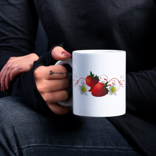 Mug Musique aux fraises (Créateur téléchargé)