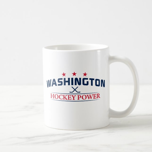 Mug Musique blanche du pouvoir de hockey de Washington (Droite)