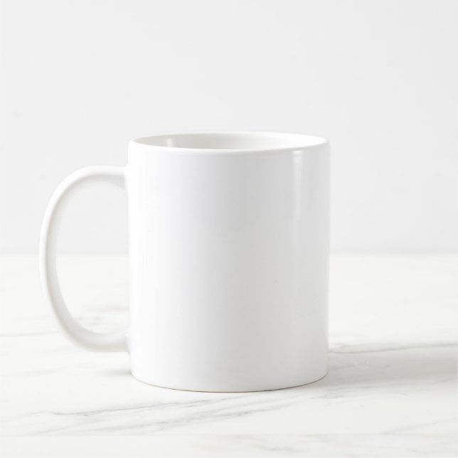 Mug Musique blanche, gris pâle (Gauche)
