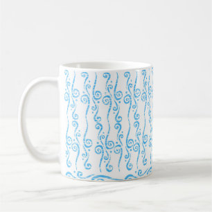 Mug Musique Blue Swirls