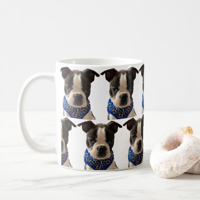 Mug Musique Boston Terrier (Avec donut)