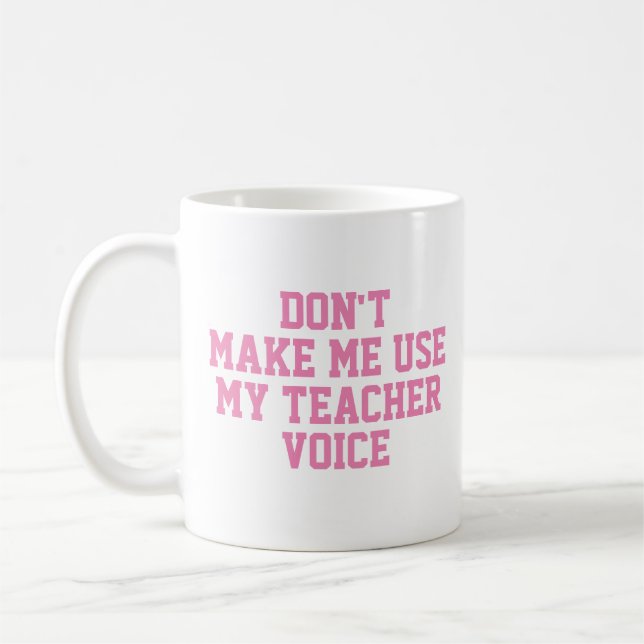 Mug Musique cadeau enseignant | Drôle Citation Slogan  (Gauche)