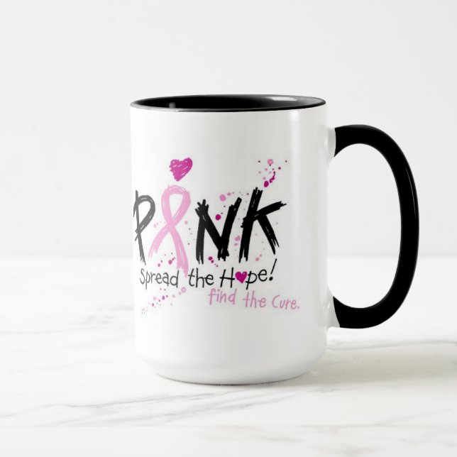 Mug Musique cadeau rose (Droite)