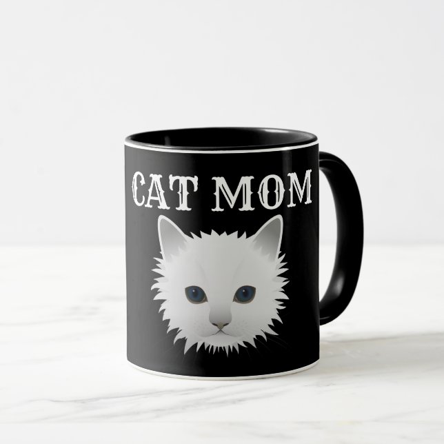 MUG MUSIQUE CAFÉ CAT MOM (Devant droit)