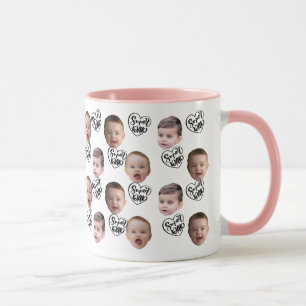 Mug Musique café face personnalisée Papa Cadeau bébé