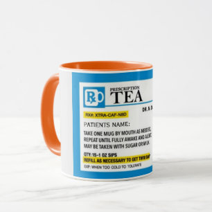 Mug Musique combo de prescription de thé amusant