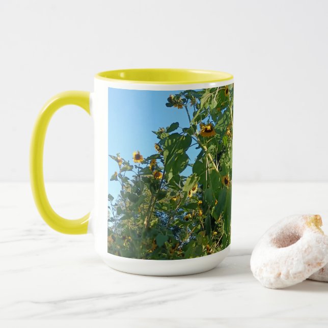 Mug Musique Combo de tournesol (Avec donut)