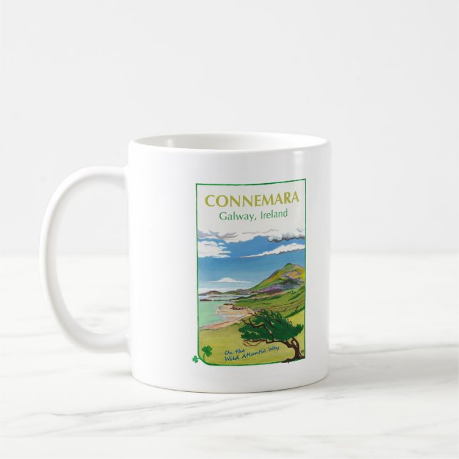 Mug Musique d'affiches de voyage du Connemara (Gauche)
