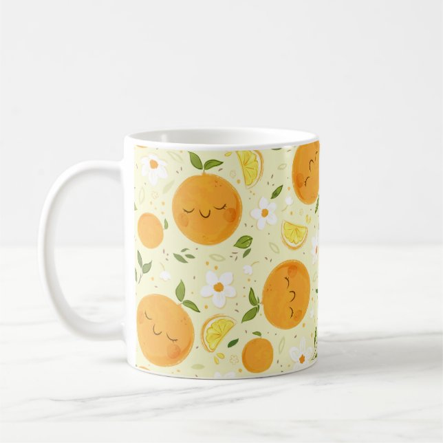Mug Musique d'agrumes orangés (Gauche)